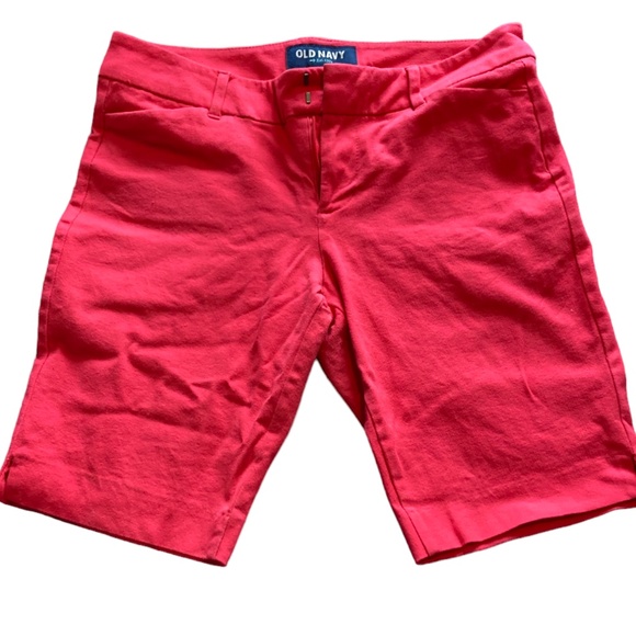 Old Navy Hot Pink High Waisted Bermuda Shorts - Picture 1 of 8